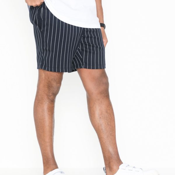 Blue striped shorts